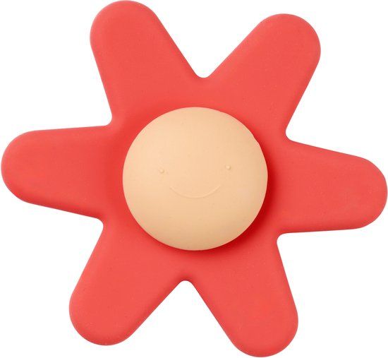 Nattou SILICONE Spinner - Bloem - 9 cm - Roze