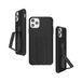CLCKR iPhone 11 Pro Max Telefoongreep en Standaard - Carbon Fibre PU Zwart