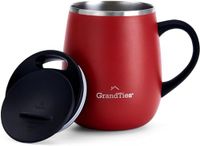 GRANDTIES Thermische koffiemok met handvat - cranberry