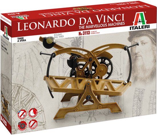 Italeri Leonardo Da Vinci - Rolling Ball Timer 3113 - Modelbouwset