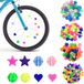 Perles de rayons pour vélo d'enfant - 144 pièces - Avec perles lumineuses