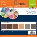 Vaessen Creative Cardstock - Bruin - 30,5 x 30,5 cm - 24 vellen - Textuur - 216 g