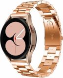 By Qubix Qubix Stalen Schakelband Rosé Goud 20mm voor Garmin Approach S12/S40/S42
