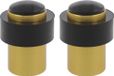AMIG Deurstopper/deurbuffer - 2x - D30mm - inclusief schroeven - goud