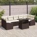 Prolenta Maison Exclusive - Tuinset met 8 delen, bruin, van polyrotan