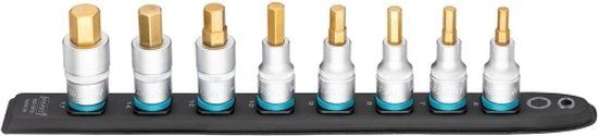 Hazet - Bitdoppenset inbus 1/2" 8-delig - 100 cm