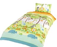 Rapport Home Jungle Boogie Dekbedovertrek Set, Polycotton, Veelkleurig, Eenpersoons
