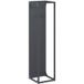 Support de chauffage en bois anthracite 25x25x100 cm