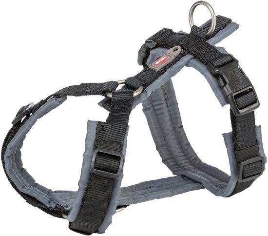 Trixie Hondentuig Premium Trekking Zwart / Grijs