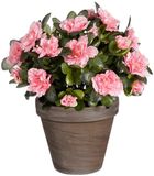 Mica Decorations Azalea Plante artificielle dans un pot de fleurs Stan - H31 x Ø26 cm - Pêche