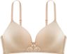 Dorina Voorgevormde BH zonder beugel - Soft Bh - Comfortabele T-shirt bh met dunne bandjes - 65B - Zwart