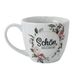 Dekohelden24 Maxi-XXL porseleinen koffiemok, motief: Schön, dass es Dich ist, afmetingen H/Ø: 9,2 x 10,5 cm, inhoud 400 ml, vaatwasmachinebestendig, bloemen, 9,2 cm