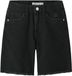 NAME IT Meisjes NKFBELLA HW WIDE DNM SHORTS 1488-BE NOOS Bermuda shorts Black Denim Maat 158