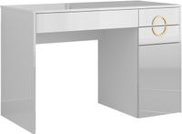 Vicco Adela Bureau – 115 x 55 cm met 3 laden Wit Hoogglans