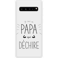 Samsung Rubberen siliconen hoesje compatibel met Galaxy S10 5G Papa die rockt