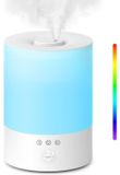 Merkloos Aroma Aroma Diffuser Luchtbevochtiger Geurverspreider - 2,5 L - 7 kleuren RGB-licht - Wit
