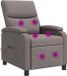 vidaXL - Relaxstoel - Taupe - Stof