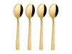 Aida Dessert Spoon Raw, Set of 4, Gold