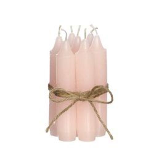 Decoris Tafelkaarsjes Pink - 7 st.