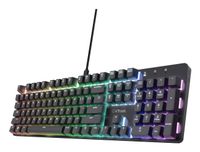 Trust GXT 871 Zora Gaming Keyboard USB German Black
