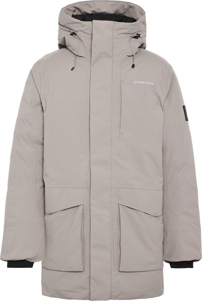 Didriksons AKILLES USX PARKA 2 Heren Outdoorjas - Ash Brown