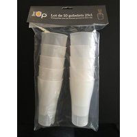 Beerup Set van 10 bekers 25 cl Transparant
