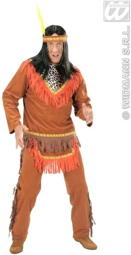Widmann Indiaan Kostuum Indiaan Man Netzalcoatl Kostuum XL Carnaval kostuum Verkleedkleding