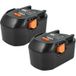 Vhbw 2x Batterie Remplacement Pour B1420r B1420 Bf14.4 B1430r 4935416790 B1414g B14.4 B1415r Pour Outil Électrique (3000 mAh Li-ion 14,4 V)