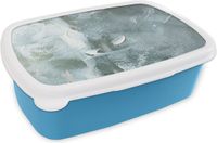 MuchoWow Broodtrommel - Blauw - Lunchbox - Kunststof - BPA-vrij - 18x12x6 cm - Jongen