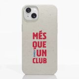 FC Barcelone Coque de Téléphone Fibriva™ Officielle Blanche avec Slogan