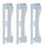 GAH-Alberts 215132 Aanslag voor poorten met insteekslot, voor ca. 37 mm dik frame, 37 x 181 mm, oppervlak: galvanisch geel verzinkt | Set van 3