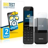 BROTECT Screenprotector voor Nokia 2720 Flip - Folie Beschermfolie transparant 2 Stuks