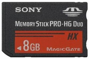 Sony MSHX8A - 8GB MS Pro-HG Duo - Zwart
