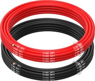 MMOBIEL 14 AWG Siliconen Elektrische Draad - 14 Gauge (2,08mm²) Vertinde Koperkabel - 2 Aparte Draden Rood & Zwart Elk 2,5 m voor RC, Drones, 3D Printers, Batterijen, Luidsprekerdraden, Led Strips