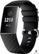 Strap-it Fitbit Charge 4 silicone band - zwart - Maat: S