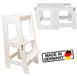 Montessori chaise d'apprentissage et table 2-en-1 - Hauteur réglable - Blanc