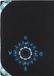 oxmox New Cryptan RFID Protect Kombibörse Windrose Print Cyan Black zwart