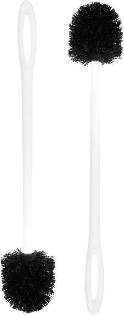 5five WC-borstel - 2 stuks - wit - kunststof - 46 cm