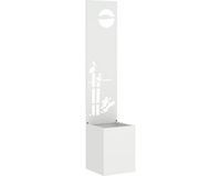 vidaXL Privacy Screen White 32 x 32 x 150 cm Cold Rolled Steel