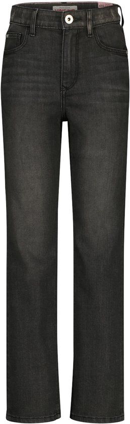 Vingino Cristie Skinny Jeans Meisjes Zwart Vintage Katoen Elastaan Maat 146