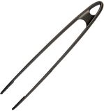 Westmark Frituur- en serveerpincet, grilltang, zeer hittebestendig tot 270°C, plastic, lengte: 29 cm, Milde-plus, zwart
