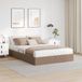 Maison Exclusive - Lit plateforme, couleur cappuccino, 140 x 200 cm, revêtement similicuir