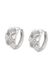 NAEMI Leo E-Commerce Ltd. NAEMI Oorbellen Zilver Multi Kleur Koper Vrouwen Volwassenen Oorhangers 1.5 cm
