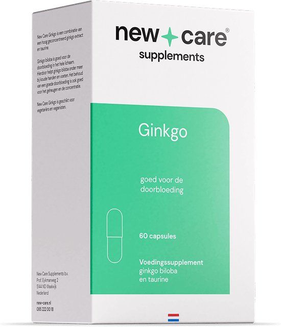 New Care Ginkgo biloba - 60 capsules - Voor geheugen & concentratie