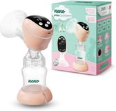 NENO Primo Elektrische borstpomp, draagbaar, draadloos, met 2 melkzakken en zuigers, 5 modi en 9 standen, BPA-vrij, led-display
