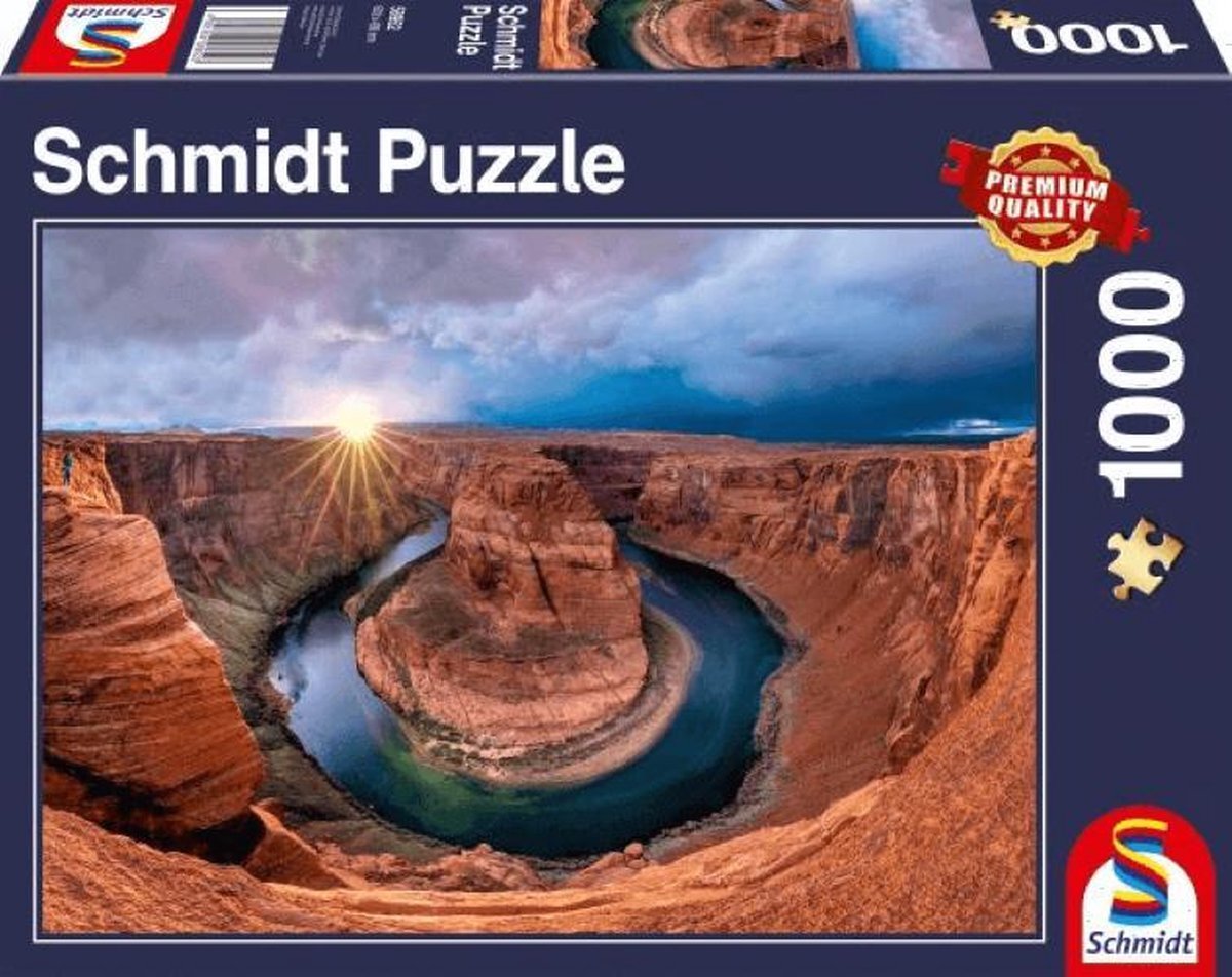 Schmidt Glen Canyon, Horseshoe Bend on the Colorado River (1000) - Puzzel