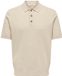 ONLY&SONS ONSLOUI REG 12 SS MEL POLO KNIT NOOS Polo Homme Coton Viscose Polyamide Oatmeal L