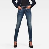 G-Star Lynn Skinny Wmn Dames Jeans 24/32 Katoen Elastomulti-ester Elastaan Medium Aged