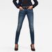 G-Star Lynn Skinny Wmn Dames Jeans 24/32 Katoen Elastomulti-ester Elastaan Medium Aged