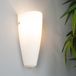 Lindby Wandlamp Hermine - 1 Licht - Glas, Metaal - H: 31 cm - E27 - Oplawit, Gesatineerd Nikkel